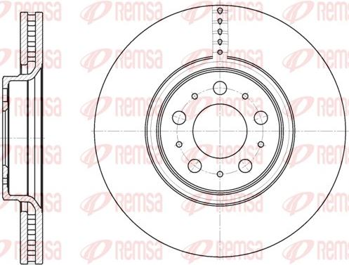 Remsa 6866.10 - Тормозной диск parts5.com