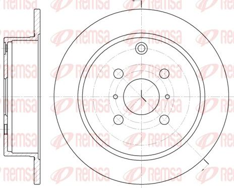 Remsa 6805.00 - Тормозной диск parts5.com