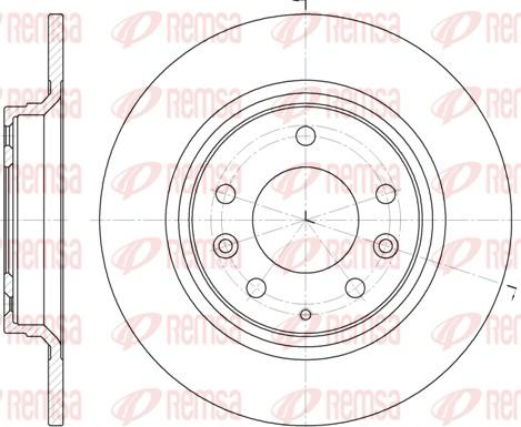 Remsa 6881.00 - Тормозной диск parts5.com