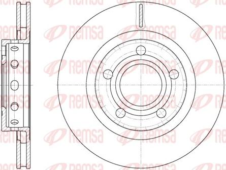 Remsa 6822.10 - Тормозной диск parts5.com