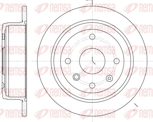 Remsa 6876.00 - Тормозной диск parts5.com