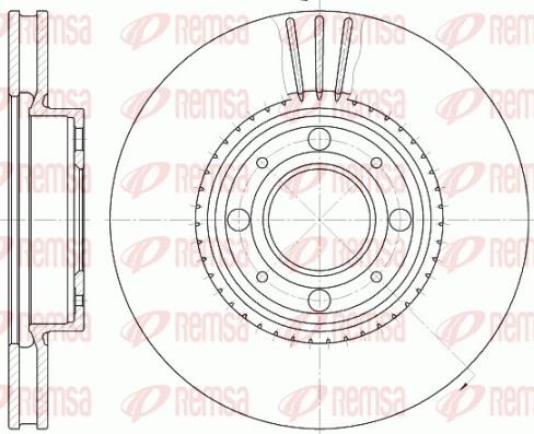 Remsa 6303.10 - Тормозной диск parts5.com