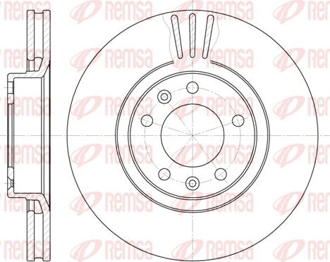 Remsa 6307.10 - Тормозной диск parts5.com