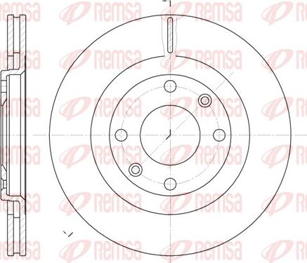 Remsa 6240.10 - Тормозной диск parts5.com