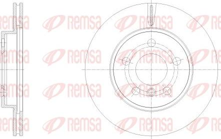 Remsa 62532.10 - Тормозной диск parts5.com