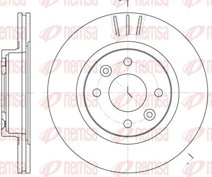 Remsa 6204.10 - Тормозной диск parts5.com