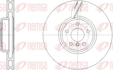 Remsa 62127.10 - Тормозной диск parts5.com