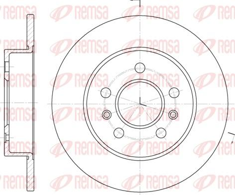 Remsa 6239.02 - Тормозной диск parts5.com