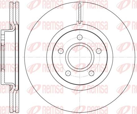 Remsa 6711.10 - Тормозной диск parts5.com