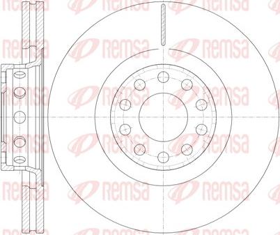 Remsa 6781.10 - Тормозной диск parts5.com