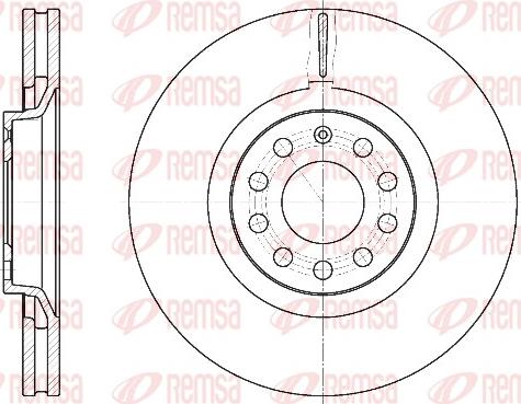 Remsa 6730.10 - Тормозной диск parts5.com