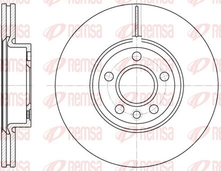 Remsa 6728.10 - Тормозной диск parts5.com