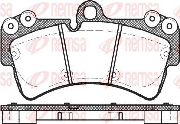 Remsa 0995.00 - Тормозные колодки, дисковые, комплект parts5.com