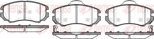 Remsa 0953.02 - Тормозные колодки, дисковые, комплект parts5.com