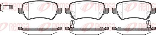 Remsa 0957.02 - Тормозные колодки, дисковые, комплект parts5.com