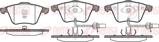 Remsa 0964.02 - Тормозные колодки, дисковые, комплект parts5.com