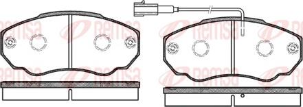 Remsa 0960.01 - Тормозные колодки, дисковые, комплект parts5.com