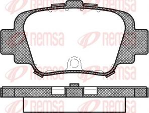 Remsa 0499.00 - Тормозные колодки, дисковые, комплект parts5.com