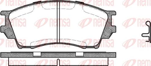 Remsa 0491.00 - Тормозные колодки, дисковые, комплект parts5.com