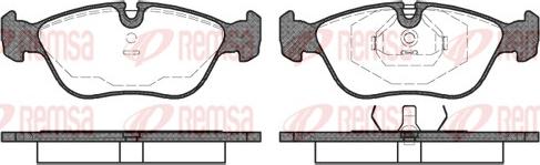 Remsa 0446.00 - Тормозные колодки, дисковые, комплект parts5.com