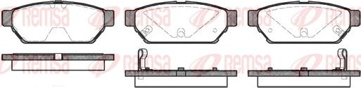 Remsa 0440.02 - Тормозные колодки, дисковые, комплект parts5.com