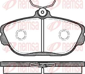 Remsa 0453.00 - Тормозные колодки, дисковые, комплект parts5.com