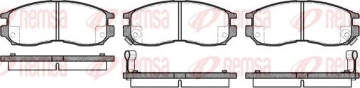 Remsa 0460.02 - Тормозные колодки, дисковые, комплект parts5.com