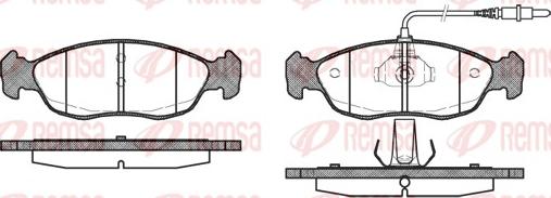 Remsa 0461.02 - Тормозные колодки, дисковые, комплект parts5.com