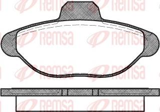 Remsa 0414.00 - Тормозные колодки, дисковые, комплект parts5.com