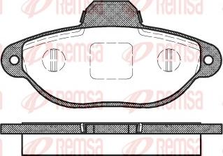 Remsa 0414.20 - Тормозные колодки, дисковые, комплект parts5.com