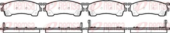 Remsa 0415.04 - Тормозные колодки, дисковые, комплект parts5.com