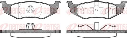 Remsa 0482.40 - Тормозные колодки, дисковые, комплект parts5.com