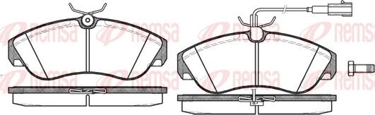 Remsa 0487.11 - Тормозные колодки, дисковые, комплект parts5.com