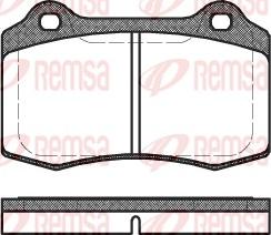 Remsa 0434.30 - Тормозные колодки, дисковые, комплект parts5.com