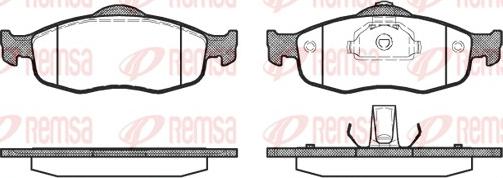 Remsa 0432.00 - Тормозные колодки, дисковые, комплект parts5.com