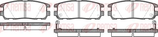 Remsa 0426.02 - Тормозные колодки, дисковые, комплект parts5.com