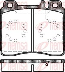 Remsa 0420.00 - Тормозные колодки, дисковые, комплект parts5.com