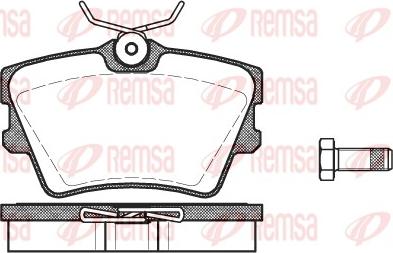 Remsa 0591.00 - Тормозные колодки, дисковые, комплект parts5.com