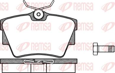 Remsa 0591.30 - Тормозные колодки, дисковые, комплект parts5.com