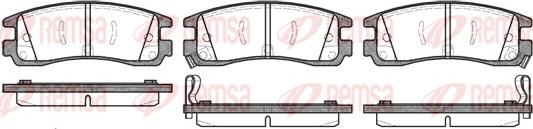 Remsa 0566.22 - Тормозные колодки, дисковые, комплект parts5.com