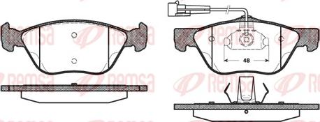 Remsa 0589.02 - Тормозные колодки, дисковые, комплект parts5.com