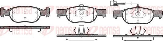 Remsa 0588.11 - Тормозные колодки, дисковые, комплект parts5.com