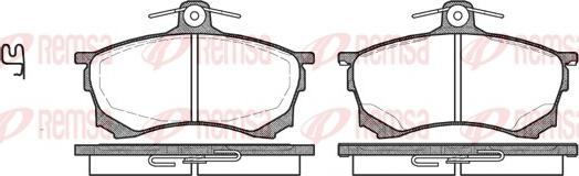 Remsa 0582.00 - Тормозные колодки, дисковые, комплект parts5.com