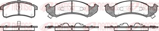 Remsa 0537.02 - Тормозные колодки, дисковые, комплект parts5.com