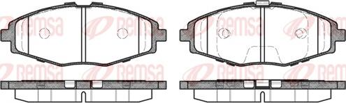 Remsa 0696.00 - Тормозные колодки, дисковые, комплект parts5.com