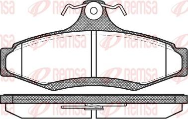 Remsa 0646.10 - Тормозные колодки, дисковые, комплект parts5.com