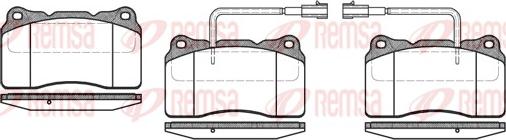 Remsa 0666.22 - Тормозные колодки, дисковые, комплект parts5.com