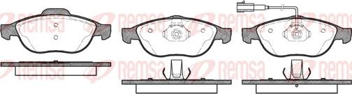 Remsa 0660.11 - Тормозные колодки, дисковые, комплект parts5.com