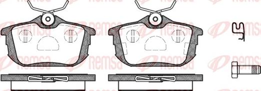 Remsa 0605.02 - Тормозные колодки, дисковые, комплект parts5.com