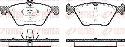 Remsa 0601.00 - Тормозные колодки, дисковые, комплект parts5.com